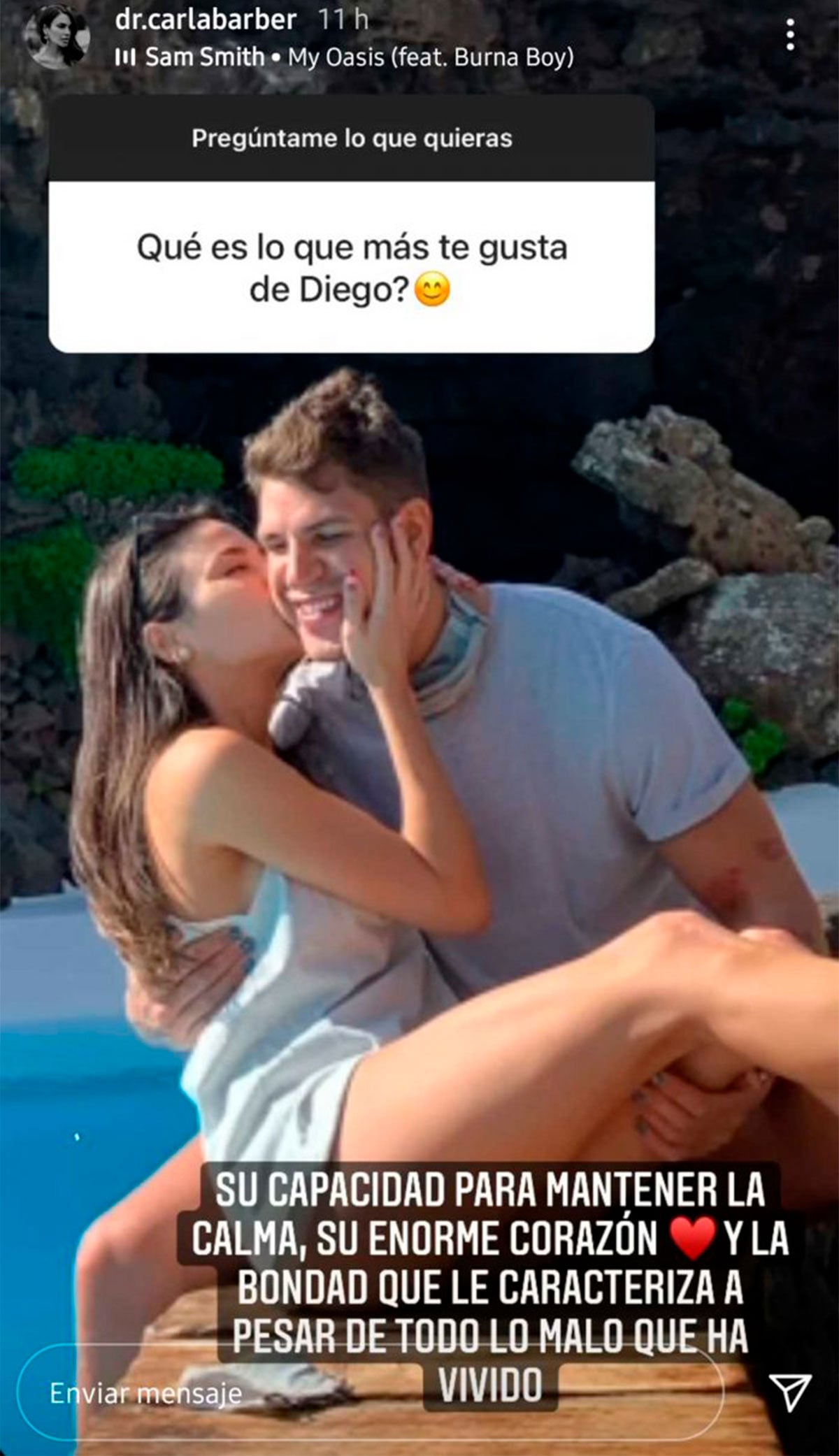 Diego Matamoros y Carla Baber / Instagram
