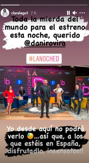 Clara Lago arropa a Dani Rovira / Instagram