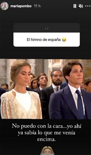 Storie de Instagram de Mar&iacute;a Pombo./Instagram @mariapombo