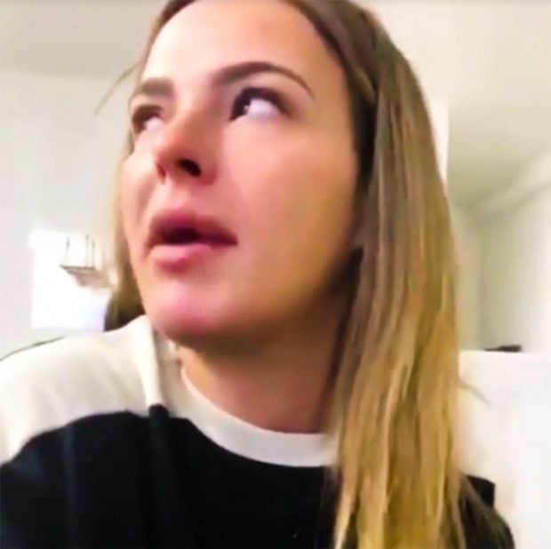 Marta Pe&ntilde;ate contando en redes sociales c&oacute;mo ha sido la pelea./Instagram @martapenateamador