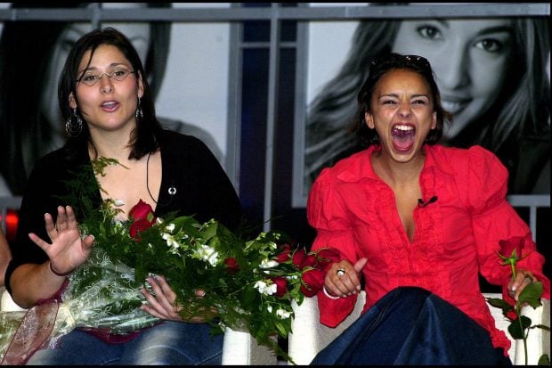 Chenoa y Rosa L&oacute;pez en una rueda de prensa tras su paso por 'Operaci&oacute;n Triunfo'./Gtres