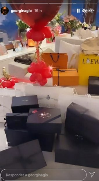 Regalos para Cristiano Ronaldo./Instagram @georginagio