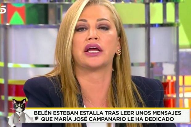 Cuando Bel&eacute;n Esteban se ha enterado de la carta que ha escrito Mar&iacute;a Jos&eacute; Campanario, no daba cr&eacute;dito./'Socialit&eacute;'