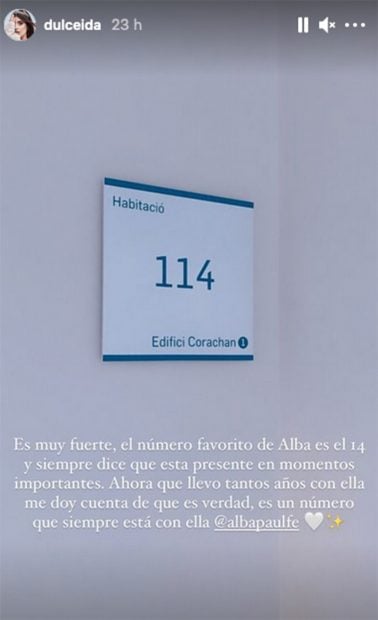 Dulceida ha relatado c&oacute;mo ha vivido el ingreso de su mujer, Alba Paul./Instagram @dulceida