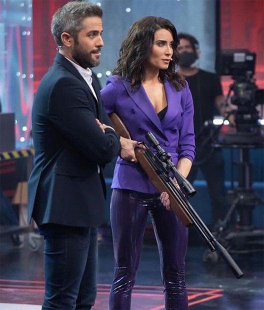Pilar Rubio y Roberto Leal en 'El desaf&iacute;o'./Antena 3