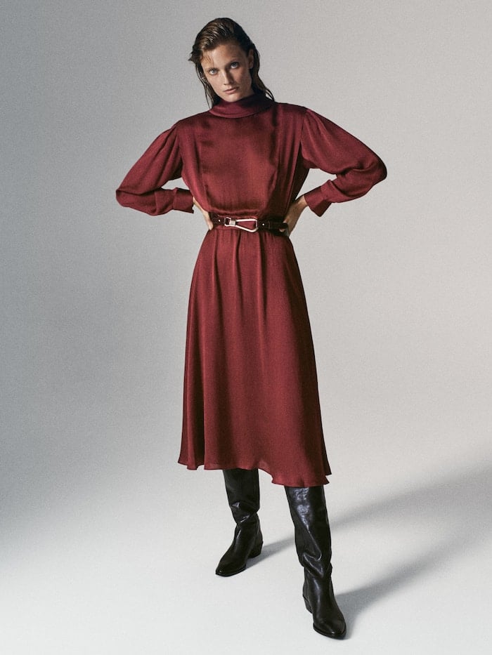 El vestido rojo de rebajas de Letizia y 5 modelos m&aacute;s en oferta de Massimo Dutti