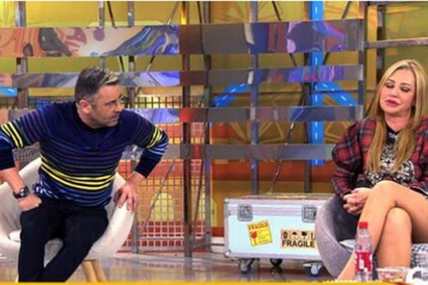 Jorge Javier V&aacute;zquez y Bel&eacute;n Esteban durante su &uacute;ltimo enfrentamiento./Telecinco