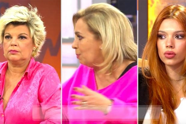 Terelu Campos, Carmen Borrego y Alejandra Rubio en 'Viva la vida'./Telecinco