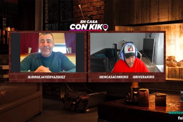 Jorge Javier V&aacute;zquez ha sido el segundo invitado al programa de Kiko Rivera./Twitch