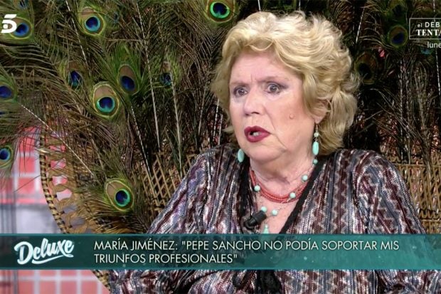 Mar&iacute;a Jim&eacute;nez en 'S&aacute;bado Deluxe'./Telecinco