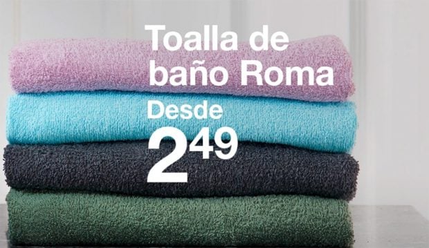 Toallas de ba&ntilde;o de Zeeman./Zeeman