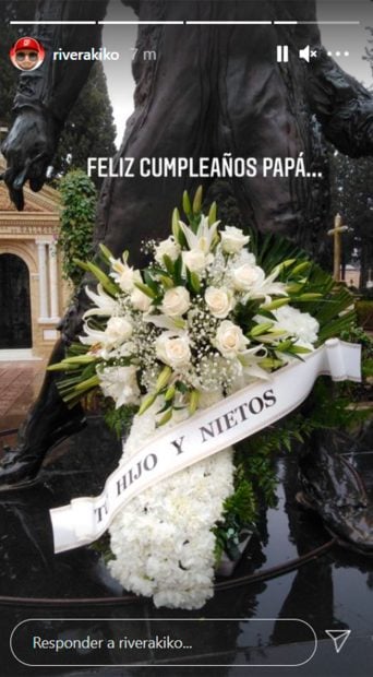 Kiko Rivera env&iacute;a un ramo de flores a Paquirri / Instagram: @riverakiko