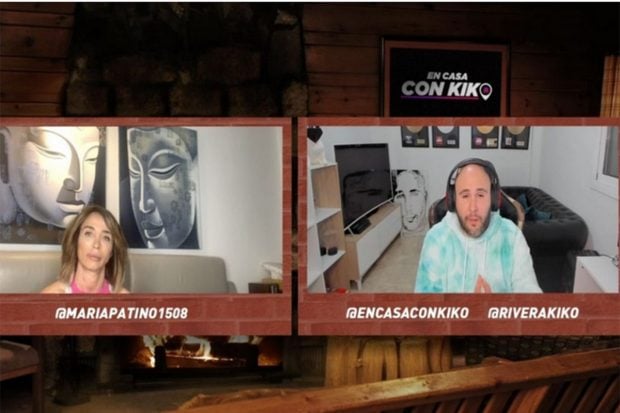 Mar&iacute;a Pati&ntilde;o, &uacute;ltima invitada a 'En casa con Kiko'./Twich