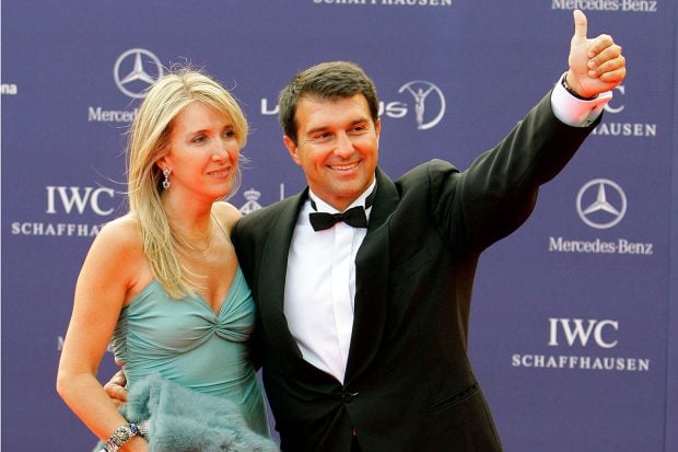 Joan Laporta y Constanza Echevarr&iacute;a, en una de sus pocas im&aacute;genes juntos / Gtres