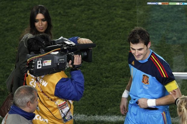 Sara Carbonero e Iker Casillas durante el Mundial que tuvo lugar en Sud&aacute;frica./Gtres