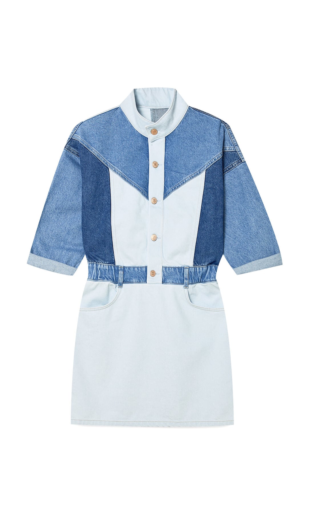 Stradivarius se inspira en estilo patchwork de Givenchy en su vestido m&aacute;s favorecedor