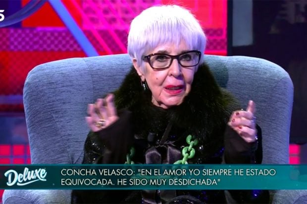 La actriz Concha Velasco muy sincera en 'Sábado Deluxe'./Telecinco