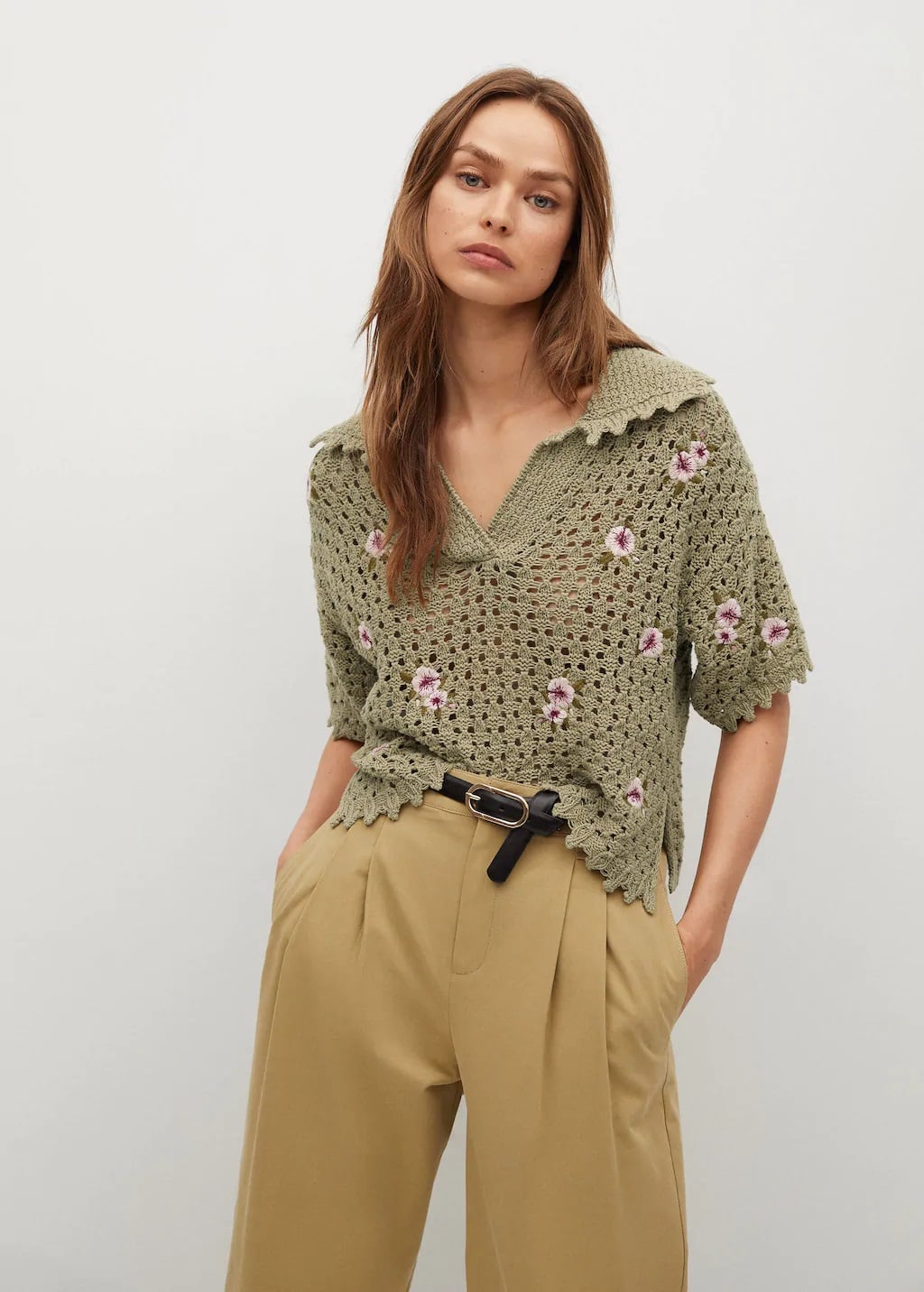 El polo de crochet de Mango es toda una obra de arte artesanal
