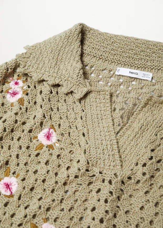 El polo de crochet de Mango es toda una obra de arte artesanal
