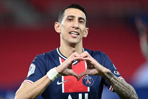 &Aacute;ngel Di Mar&iacute;a, durante un encuentro con el Paris Saint Germain / Gtres