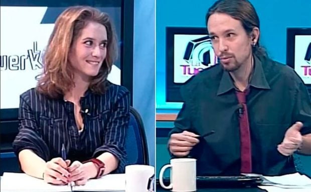 Isabel D&iacute;az Ayuso y Pablo Iglesias coincidieron en los debates de 'La Tuerka' / YouTube