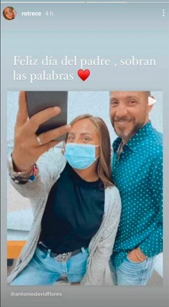 Roc&iacute;o Flores felicita el D&iacute;a del Padre a Antonio David / Instagram: @rotrece