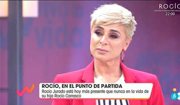 Ana Mar&iacute;a Ald&oacute;n se ha mostrado muy emocionada hoy al ver im&aacute;genes de Roc&iacute;o Jurado / Mediaset