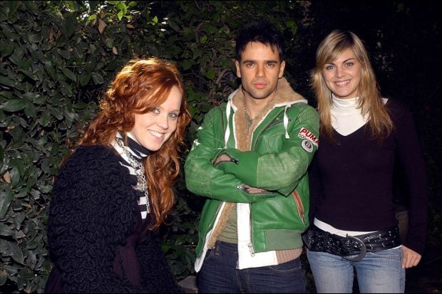 Amaia Salamanca, Mar&iacute;a Castro y Ra&uacute;l Pe&ntilde;a formaban el grupo 'SMS' / Gtres 