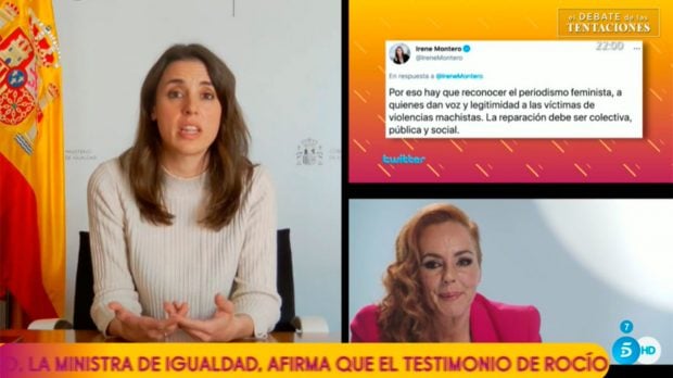 Montero ha hablado de la justicia patriarcal / Mediaset