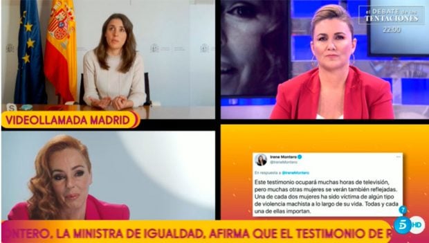 Montero ha hablado de la justicia patriarcal / Mediaset
