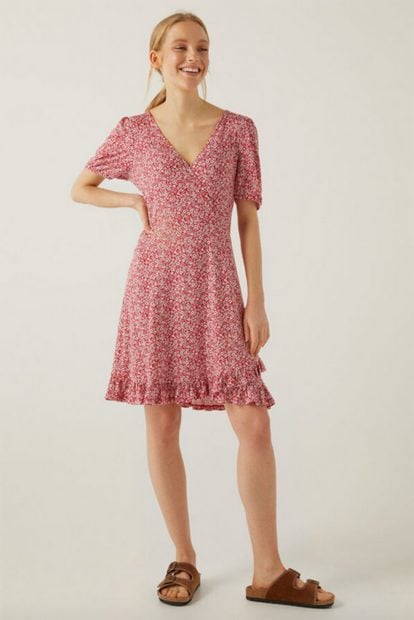 Vestido estampado Springfield./Springfield