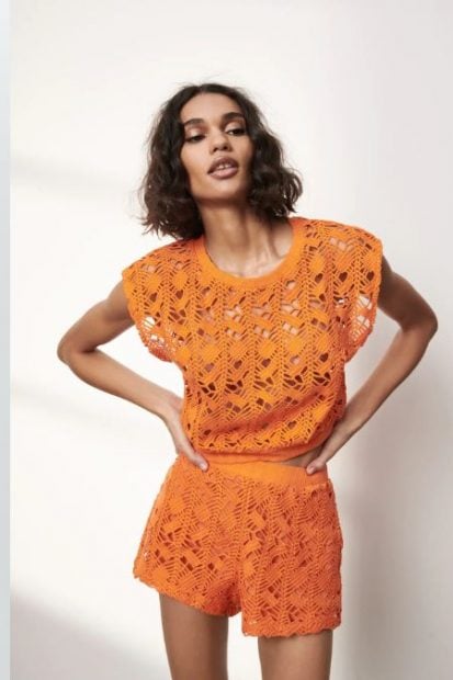 vestido crochet zara
