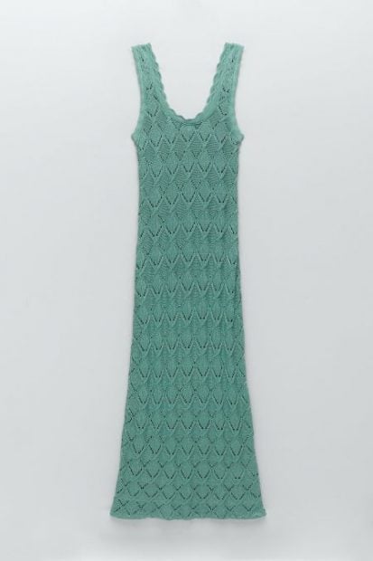vestido crochet zara