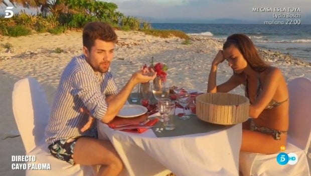 Alejandro Albal&aacute;, en el momento de romper con Sof&iacute;a Suescun en 'Supervivientes 2018' / Mediaset