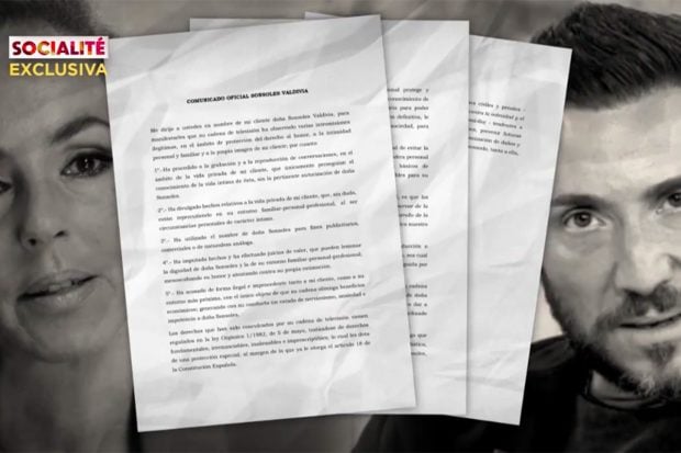 Comunicado de Sonsoles./'Socialit&eacute;'
