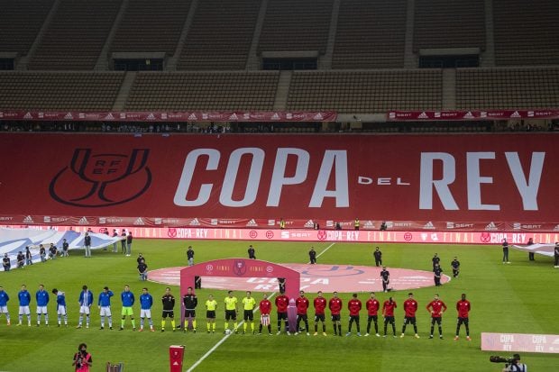 La final de la Copa del Rey 2019-2020 no ha tenido p&uacute;blico en las gradas./Gtres