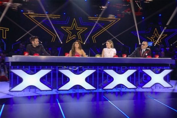 Dani Mart&iacute;nez, Edurne, Paz Padilla y Risto Medije, son los miembros del jurado de 'Got Talent'./Telecinco