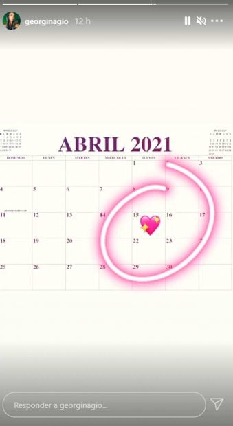 La espa&ntilde;ola marca esta fecha en el calendario / Instagram