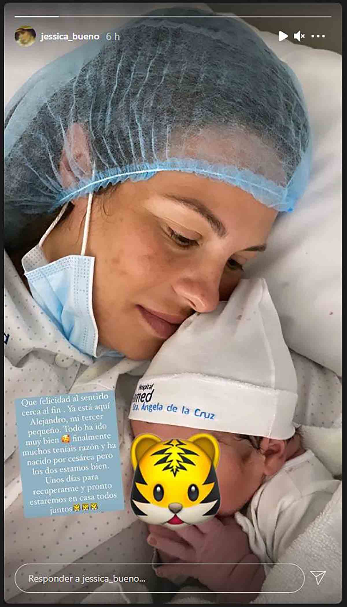 Jessica ha contado que finalmente Alejandro ha nacido por ces&aacute;rea / Instagram