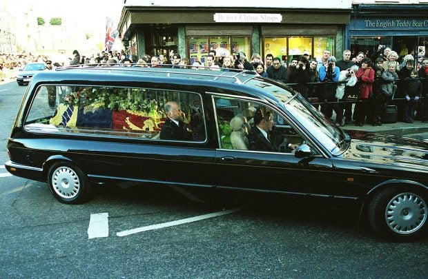 Funeral de la princesa Margarita en el a&ntilde;o 2002
