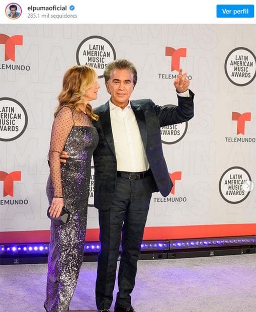'El Puma' en los Latin American Awards/Instagram @elpuma