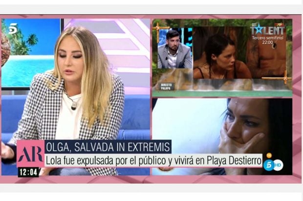 Roc&iacute;o Flores en 'El programa de Ana Rosa'./Telecinco