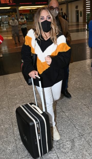 Roc&iacute;o Flores ha pasado el d&iacute;a junto a su padre./Gtres