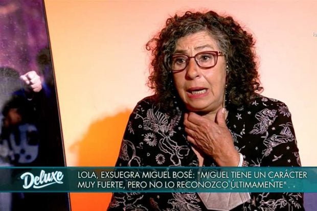 Lola Medina en 'S&aacute;bado Deluxe' hablando sobre Miguel Bos&eacute;./Telecinco