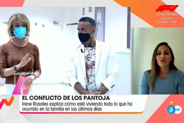La mujer de Kiko Rivera ha revelado en qu&eacute; punto se encuentra su marido y Anabel Pantoja./Telecinco