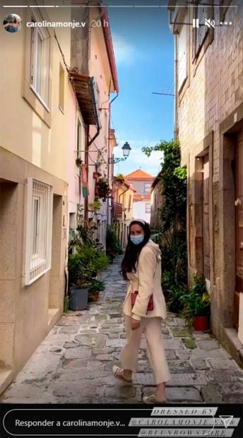 Carolina Monje se ha marchado hasta Oporto para empezar el camino de Santiago / Instagram 