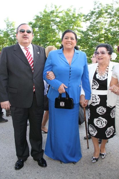 Mar&iacute;a del Monte, su madre Bibiana y su hermano