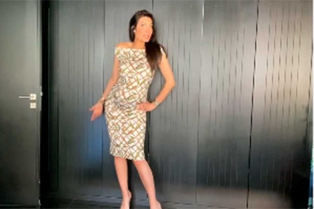 As&iacute; le ha quedado el vestido a Pilar Rubio / Instagram