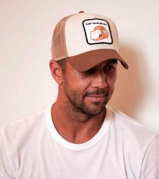 Fernando Verdasco, con una de las gorras de Cocowi / Ole y Am&eacute;n