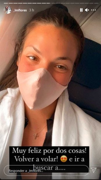 Laura Matamoros ha cogido un avi&oacute;n para ir a buscar a su nuevo miembro de la familia / Instagram